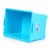茶花塑料收纳箱衣物整理箱有盖储物箱衣服箱子收纳盒(蓝色)第3张高清大图