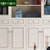 卡富丹 欧式实木书柜子书架自由组合两门三门法式白色书房家具T509第3张高清大图