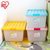 爱丽思IRIS日本 彩色环保塑料整理收纳箱 收纳盒(粉色 28L)第5张高清大图