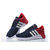 adidas/阿迪达斯 男女 NEO网面透气轻巧跑步鞋运动鞋(深蓝红 41)第2张高清大图