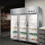 星星(XINGX) BC-1480Y不锈钢 六门厨房冰箱冷藏柜 双压缩机冷柜 加厚发泡商用厨房冰柜(银色)第4张高清大图
