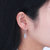 金一珠宝银耳坠女气质韩国简约百搭s925纯银几何耳环韩式耳环第5张高清大图