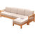 吉木多 实木沙发北欧小户型白橡木沙发组合现代简约新中式客厅家具 沙发坐套拍下备注颜色(原木色 单人位)第5张高清大图