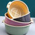 双层镂空水果盆塑料洗菜篮家用加厚厨房水果篮大号创意客厅水果盘(北欧蓝（沥水篮） （16cm*8cm）小号)第4张高清大图