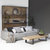 北欧创意设计师布艺沙发组合转角沙发客厅双人3人位现代简约表情(麻布 深灰色)第5张高清大图
