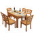美式实木餐桌椅组合椭圆餐桌欧式复古做旧北欧家具可伸缩抽拉餐桌(1.38米一桌四椅四色可选)第4张高清大图