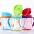 宝宝喝水杯子带吸管手柄学饮杯刻度1-2-3岁婴儿童牛奶杯幼儿(绿色330ml)第3张高清大图