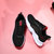 金帅威女鞋运动鞋女跑步鞋新款网面透气休闲慢跑鞋旅游鞋子WJ1057(黑色 37)第2张高清大图