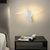 古娜现代简约led创意个性客厅北欧过道房间楼梯墙壁灯过道灯卧室床头灯DG2134款(哑白 三色变光)第2张高清大图