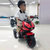 新款儿童电动摩托车可坐人宝宝三轮车男女小孩玩具车电瓶童车(酒红)第5张高清大图