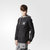 Adidas阿迪达斯三叶草男装2017春季新款运动服防风夹克外套BQ0906(黑色 XL)第4张高清大图