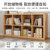 SKYMI书架落地矮书柜家用玩具收纳柜置物架卧室小型格子柜储物柜(暖白色 120款)第4张高清大图