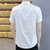 夏季男装短袖休闲商务男士衬衫1000-229(白色 L)第4张高清大图