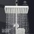 法恩莎  卫浴淋浴花洒套装家用全铜龙头淋浴器方形花洒淋雨喷头套装F3M9828SC(F3M9826SC)第2张高清大图
