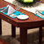 明佳友 餐桌 实木餐桌椅组合 折叠伸缩圆桌 餐桌餐椅套装 饭桌M608(胡桃色 一桌四椅/1.38米)第4张高清大图