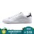 【2018新款】adidas阿迪达斯三叶草女子STAN SMITH板鞋新款休闲鞋小白鞋BZ0402(45码)(CQ2208亮白+影)第2张高清大图