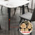 轻奢后现代北欧大理石餐桌椅组合现代简约小户型实木饭桌家用创意(1.4米餐桌+4椅 备注您需要的颜色)第2张高清大图