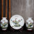 景德镇陶瓷器三件套小花瓶现代中式客厅电视柜插花工艺品装饰摆件(福寿图)第4张高清大图