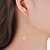 阿玛莎s925银镀金三角形几何耳线耳坠(金色)第5张高清大图