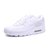 耐克/Nike Air Max 90系列情侣跑步鞋男子运动鞋女子休闲鞋(全白 40.5)第2张高清大图