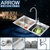 箭牌卫浴（ARROW）厨房水槽304不锈钢手工槽洗菜盆洗碗盆双槽套餐(AEHS784302r)第2张高清大图