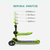 优贝儿童滑板车二合一折叠1-2-3-6-12岁宝宝单脚踏板溜溜车小孩(绿色)第6张高清大图