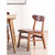 物槿 实木餐椅家用木头桌椅现代 YPH-02(胡桃色咖啡色油蜡皮)第3张高清大图