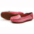 AICCO  春季新款牛皮豆豆鞋子舒适透气女鞋平底鞋夏季单鞋鞋子139-1(梅红 38)第3张高清大图