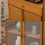 厨房置物架微波炉架储物橱柜实木带门落地多层电器收纳碗柜烤箱架(玫红色 默认版本)第4张高清大图