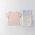 Petitkami2021夏季儿童婴儿新款男女宝斑马烧花系列短袖T恤睡衣(80 黄色)第2张高清大图