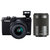 佳能微单（Canon）EOS M100 黑色双头套机（15-45镜头+55-200镜头）（触控翻转LCD 双头可多场景拍摄）第3张高清大图