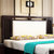 实木床实木家具1.8米大床婚床 卧室现代中式双人床单人床 带皮靠软靠实木床(1.8米单床)第4张高清大图