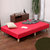 奥古拉家具 床 单人双人简易床 日式小户型一体式布艺床1.2米1.5米1.8米(黑色 1400mmX1950mm)第4张高清大图