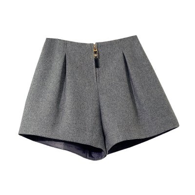 【2018冬季毛呢短裤女秋冬款外穿韩版宽松高