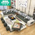 沙皮宝(SHAPBAO)  布艺沙发现代简约客厅大小户型可拆洗沙发客厅整装(3件套)第3张高清大图