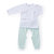 丽婴房  婴幼儿内衣纯棉套装(蓝白色 6个月)第2张高清大图