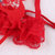 霏慕 情趣内衣欧美女式性感透明三点式连体睡衣裙制服诱惑(深红)第4张高清大图