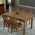 禧乐菲 实木餐桌 饭桌 长方形 餐桌椅组合  现代简约橡木餐桌椅(1.3M一桌六椅(备注颜色))第2张高清大图