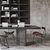 北欧简约侘寂风家用餐桌椅小户型全实木橡木桌子现代长方形工作台(红橡木 烟熏色 180x90x75)第3张高清大图