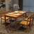 明佳友餐桌 实木餐桌 餐椅套装组合 餐厅家具 M9062(胡桃色 一桌6椅/1.6米)第5张高清大图
