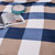 卡贝纶毛毯法兰绒毯床单加厚单人双人珊瑚绒毯子学生宿舍盖毯(蓝咖大格)第4张高清大图