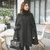 2017冬装新款韩版黑色矮个子中长款毛领羊绒大衣披风外套女第2张高清大图