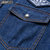 2018秋装新款吉普JEEP纯棉尖领长袖牛仔衬衫 RSC016男士宽松休闲衬衣(深蓝)第3张高清大图