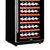 西伯仑XL-168智能恒温红酒柜 茶叶柜 冷藏柜 冰吧展示柜 展示架 黑色 实木层架(黑色明拉手平架)第3张高清大图