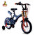 上海凤凰童车品质儿童自行车12寸14寸16寸男女单车减震童车(蓝色 12寸(适合身高80-105cm))第3张高清大图