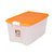 爱丽思IRIS 日本大号衣服透明收纳盒塑料衣物收纳整理储物箱有盖 TB-64D(橙色/不透明)第4张高清大图