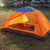 凹凸帐篷户外双人双层野营装备 铝杆速开防雨 野外露营帐篷HL5523(橙色)第3张高清大图