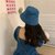 连衣裙2021新款洋气韩版宽松ins方领泡泡袖A字裙【含帽子】(黄色(含帽子) XL)第4张高清大图