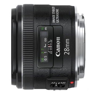 佳能（Canon）EF 28mm f/2.8 IS USM 广角定焦镜头（等效45mm 光学防抖4级 环形USM对焦安静 全时手动对焦 适宜风光人像及抓拍）