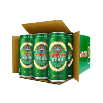 青岛啤酒 经典500ml*12听 德国风味 企业自营质量保障
